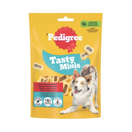 PEDIGREE Bocaditos con sabor a buey para perros 155 g.