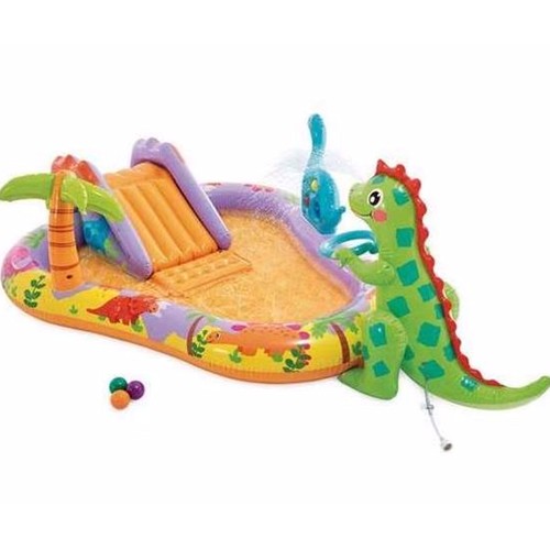 Dino park centro de juego hinchable 201x157x69cm, INTEX.