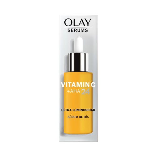 OLAY Vitamic C Sérum de día antimanchas con vitamina C y AHA24 con fragancia cítrica 40 ml.