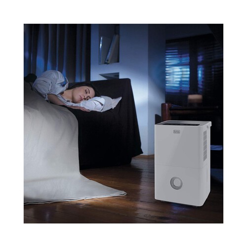 Deshumidificador y purificador de aire 2 en 1 BLACK + DECKER BXDH20E, 20L/24h, depósito de 4L, filtro HEPA13, programable 24h.
