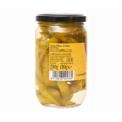 PRODUCTO ALCAMPO Collection Guindillas ácidas en vinagre 110 gr.