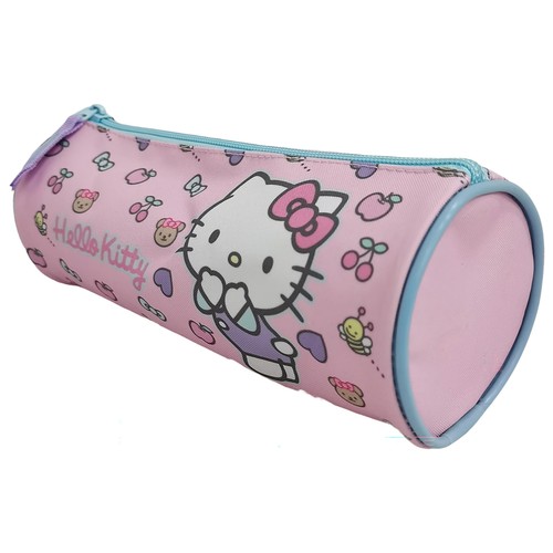 Estuche portatodo redondo 1 compartimento. HELLO KITTY