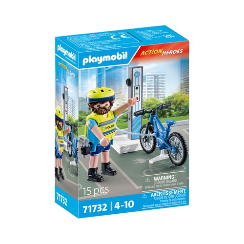 PLAYMOBIL. 71732 Patrulla en bicicleta.