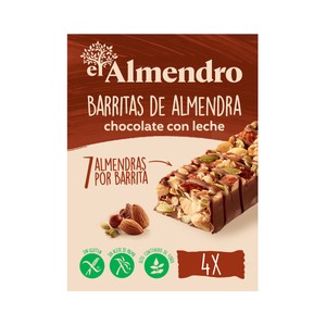 Imagen de EL ALMENDRO Barritas de almendra de chocolate con leche 100 g.