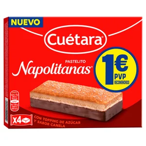 CUETARA Bizcochitos napolitanas 4 uds 78 g.