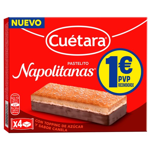 CUETARA Bizcochitos napolitanas 4 uds 78 g.