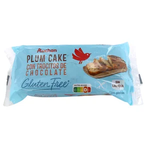 PRODUCTO ALCAMPO Plumcake con trocitos de choco sin gluten 240 g.