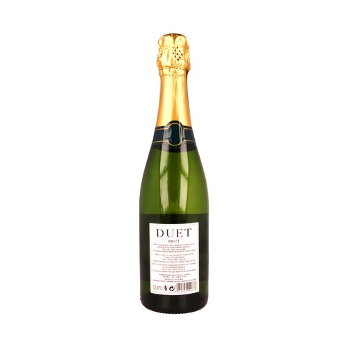 DUET Vino blanco espumoso brut botella 75 cl.