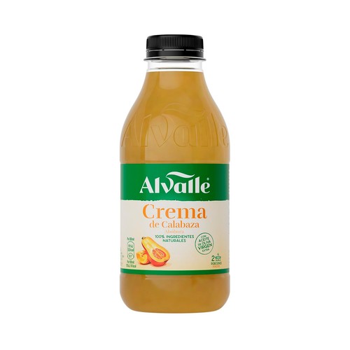 ALVALLE Crema de calabaza con AOVE e ingredientes 100% naturales 600 ml.