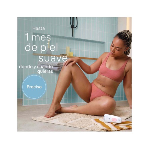 Depiladora eléctrica inalámbrica BRAUN Silk-épil 5-030, 2 velocidades, tecnología MicroGrip, resistente al agua.