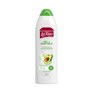 LA TOJA Gel y body milk con sales minerales y aroma a aguacate 600 ml.