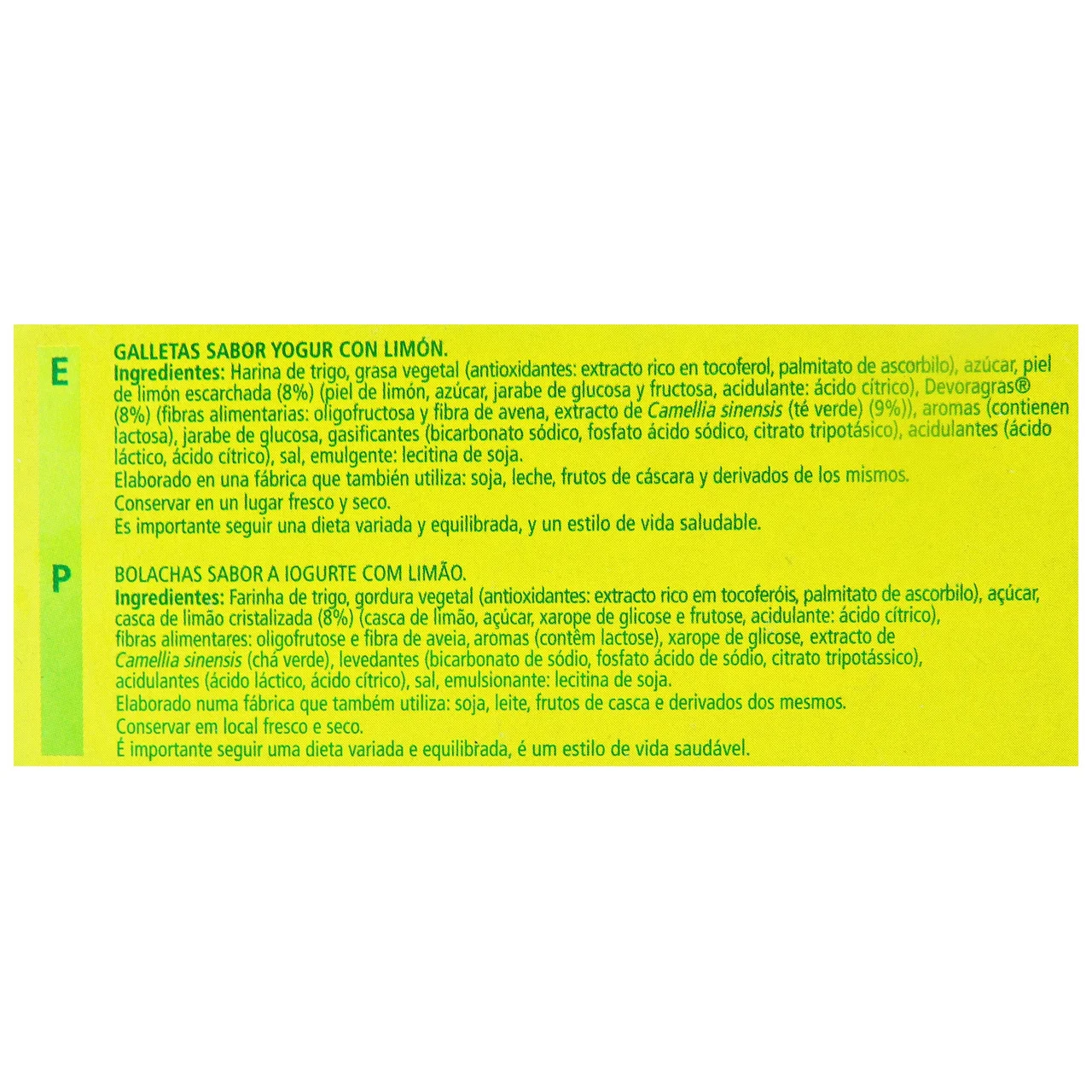 BICENTURY Galletas Devoragrasa Sabor Yogur de Limón BICENTURY 168 g.