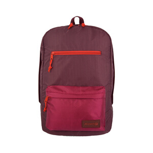 Mochila con varios compartimentos de color granate y capacidad para 20L, AIRPORT ALCAMPO.