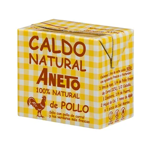 ANETO Caldo natural de pollo 500 ml.
