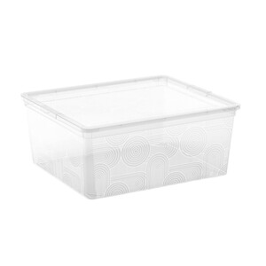 Imagen de Caja de ordenación transparente Box Style con tapa, 11 litros. ACTUEL.