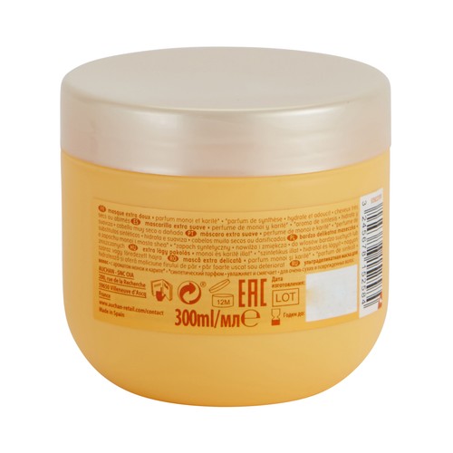 COSMIA Mascarilla nutritiva extra suave para cabellos dañados o muy secos COSMIA 300 ml.