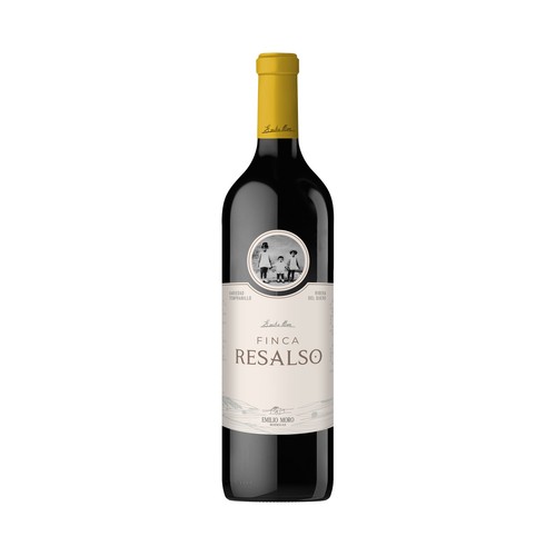 Vino tinto roble con denominación de origen Ribera del Duero FINCA RESALSO de EMILIO MORO botella de 75 cl.
