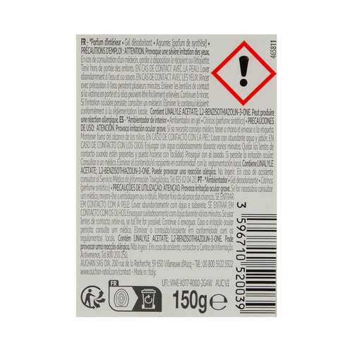 PRODUCTO ALCAMPO Ambientador de interior en gel con aroma a cítricos 150 g