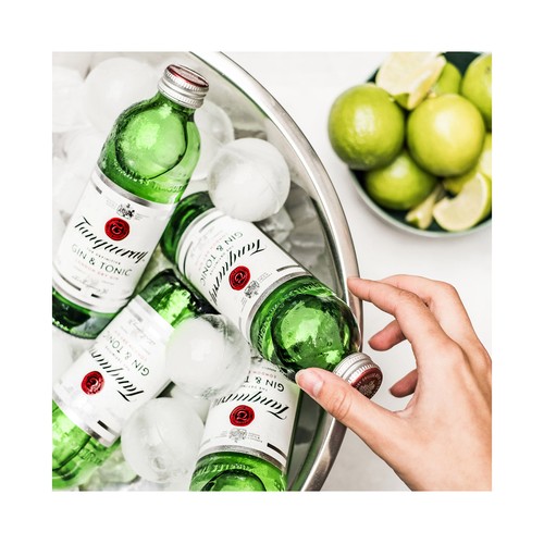 TANQUERAY Preparado de ginebra tipo London Dry Gin con tónica TANQUERAY botella de 275 ml.
