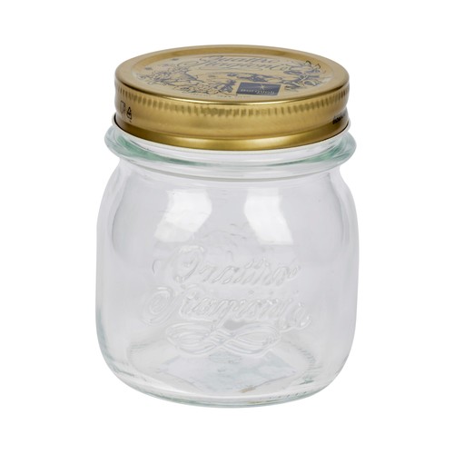 Bote de vidrio con tapa para conservas, 0,25 litros BORMIOLI.