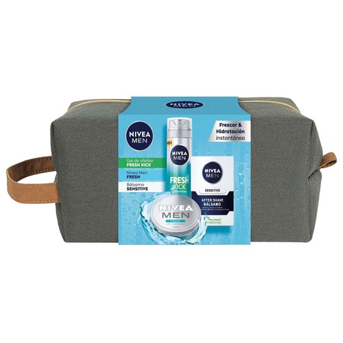 NIVEA Neceser con productos para el afeitado y el cuidado facial NIVEA Men.