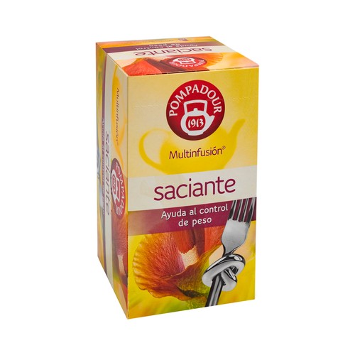Infusión saciante, ayuda natural al control de peso POMPADOUR 20 sobres