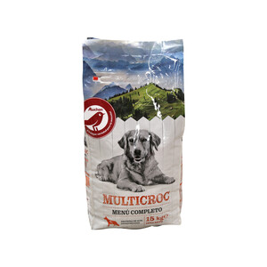 PRODUCTO ALCAMPO Pienso para perros a base de croquetas de carne y cereales Multicroc PRODUCTO ALCAMPO 15 kg.