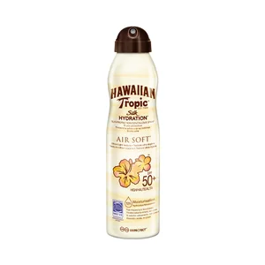 HAWAIIAN TROPIC Silk hydration Protector solar en spray continuo, con textura bruma ultra ligera no grasa y FPS 50 (muy alta) 220 ml.