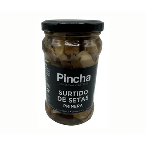 PINCHA Surtido de setas al natural primera en frasco 150 g.