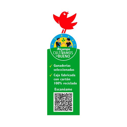 ALCAMPO CULTIVAMOS LO BUENO Leche de vaca desnatada, de origen española 1 l.