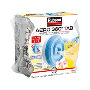 Recambio universal en tableta para deshumidificador, aroma vainilla, RUBSON Aero 360°, 450grs.