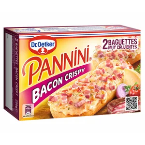 DR. OETKER Pannini de bacon crujiente 2 x 125 g.