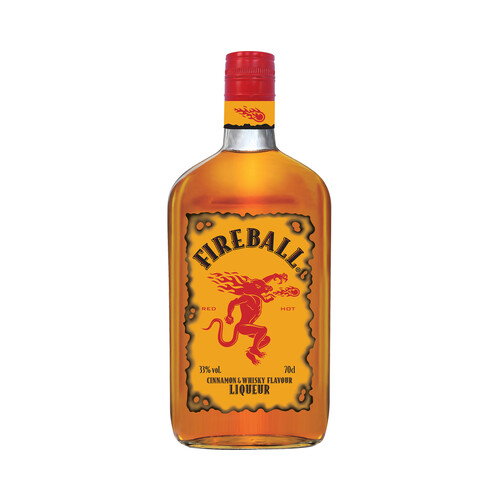FIREBALL Licor de mezcla de whiskies con un toque de canela botella de 70 cl.