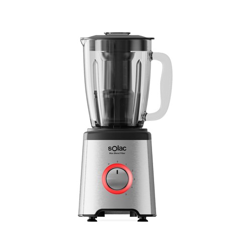 Batidora de vaso SOLAC BV5731 INOX, 1600W, 5 velocidades, jarra de cristal 1,75L.