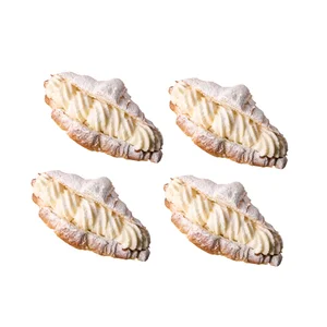 Croissant relleno de nata 4 uds, 380 g.