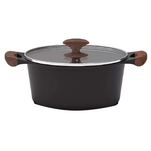 Imagen de Cacerola de 24cm fabricada en aluminio con interior antiadherente y tapa,  serie Quantanium GEVI 8 ACTUEL