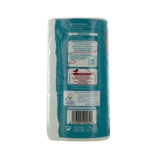 PRODUCTO ALCAMPO Papel de cocina compacto 3 uds.