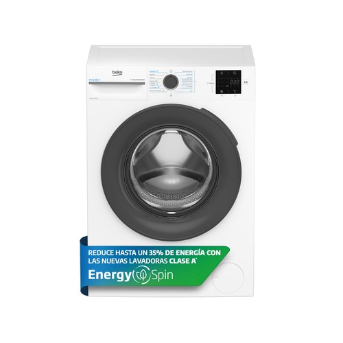 Lavadora BEKO VBM3WFT39413WA 9KG, color blanco, clasificación energética: A, 1400RPM, H: 84,5cm, A: 60cm, F: 54,6cm