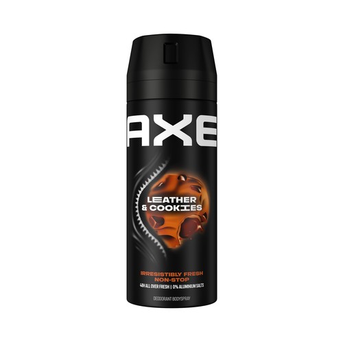 AXE Leather & cookies Desodorante en spray para hombre antitranspirante hasta 48 horas 150 ml.