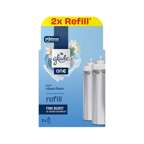 GLADE Ambientador recambio ropa limpia 2 x 10 ml.