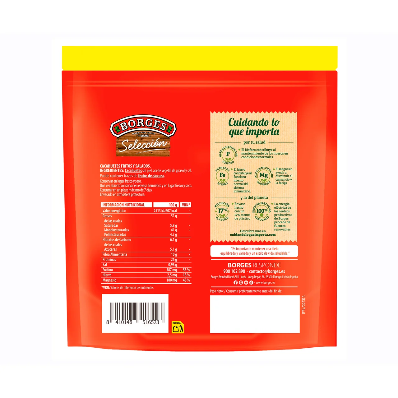 Cacahuete crujiente, frito y sal 300 gr.