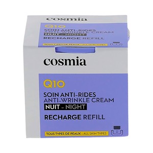 Q10 Recarga de crema de noche antiarrguas con Q10 para todo tipo de pieles 50 ml.