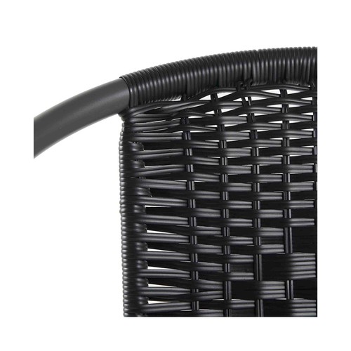 Silla Acero - Textileno  GARDENSTAR Negra