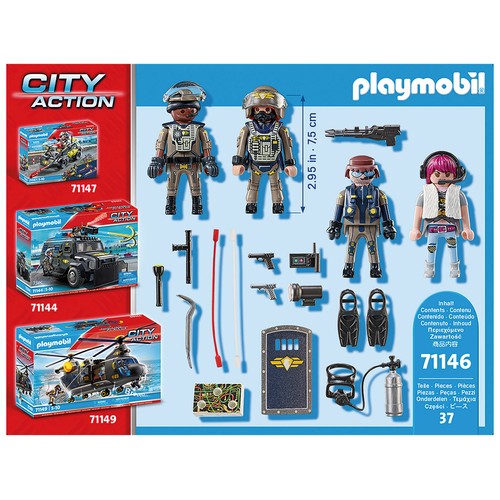 PLAYMOBIL.  Fuerzas Especiales - Set figuras
