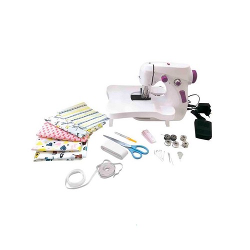Taller De Costura Con Máquina De Coser Iluminada + Accesorios LEXIBOOK