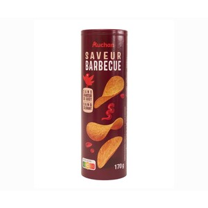 PRODUCTO ALCAMPO Patatas teja sabor barbacoa 170 g.