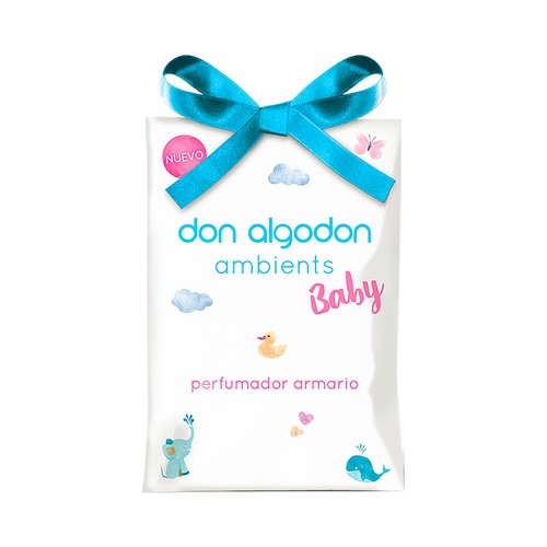 DON ALGODÓN Ambients baby Ambientador perfumador de armario, con frangacia original.