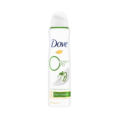 DOVE Desodorante en spray para mujer con extracto de pepino y té verde DOVE Go fresh 150 ml.
