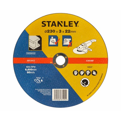 Disco de corte para metal 230 mm, STANLEY.