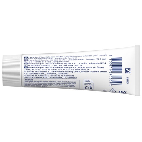ORAL-B Advanced Pasta de dientes contra la sensibilidad dental, sabor hierbabuena picante 75 ml.